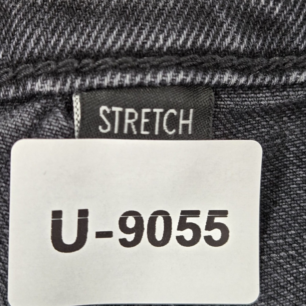 American Eagle Outfitters Women Jeans 14 Black Denim Stovepipe Baggy Y2K - Picture 2 of 12